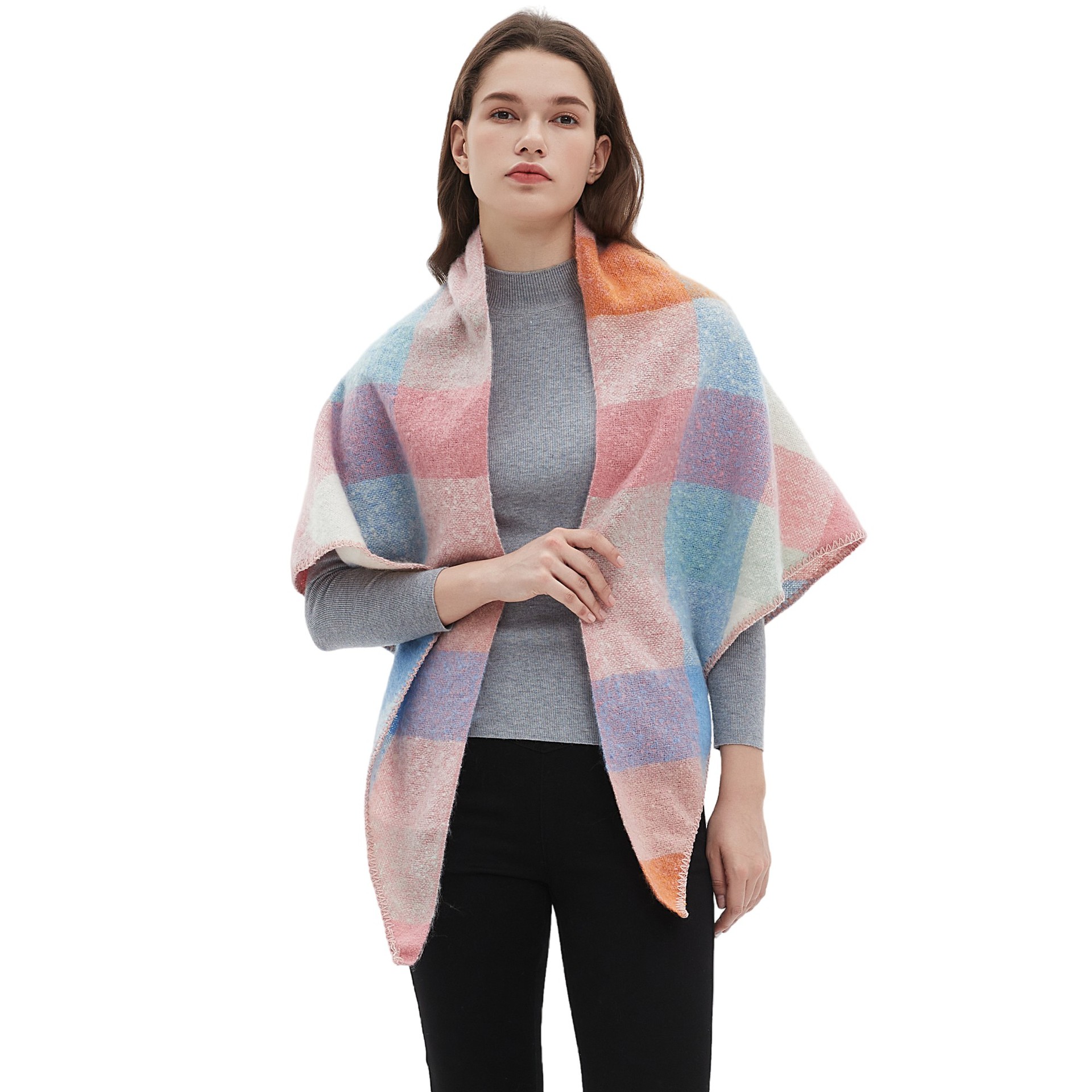 Women's Plaid Scarf Shawl  Sho - Shawl Wrap Winter avis et prix