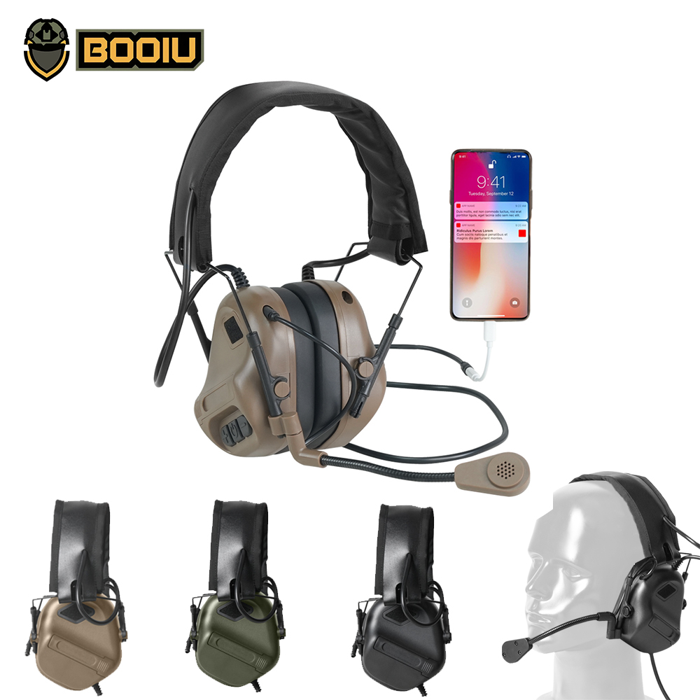 BOOIU Tactical Electronic Shoo - Earmuffs Foldable avis et prix