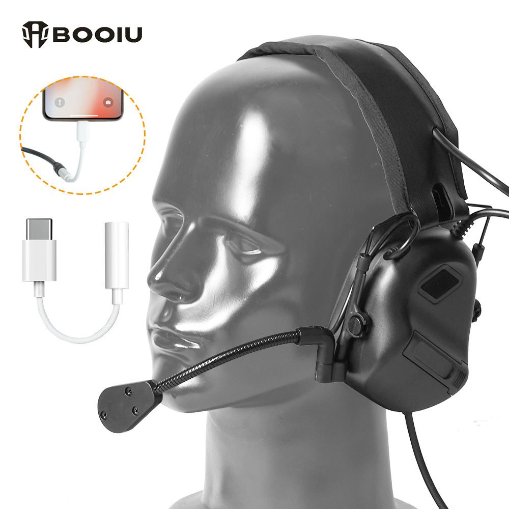 BOOIU Tactical Electronic Shoo - Earmuffs Foldable avis et prix
