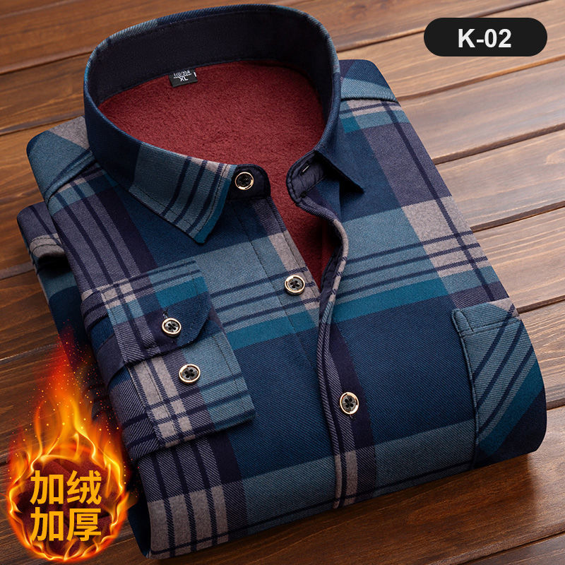 Men's Long Sleeve Plaid Shirt, - Flannel Shirt Lined avis et prix