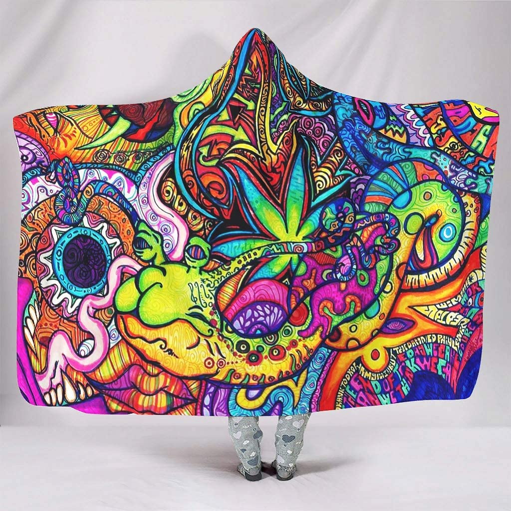 Abstract Bright Trippy Rainbow - Sherpa Hoodie Fleece avis et prix
