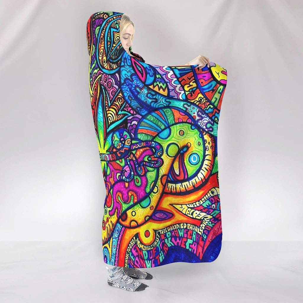 Abstract Bright Trippy Rainbow - Sherpa Hoodie Fleece avis et prix