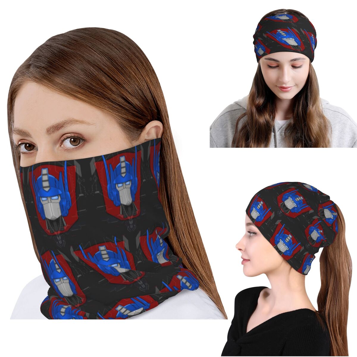 Optimus Prime Bust Bandana Nec - Knit Beanie Hat Warm avis et prix
