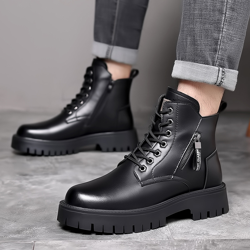 Men Classic Genuine Leather Bo - Waterproof Winter Boot avis et prix