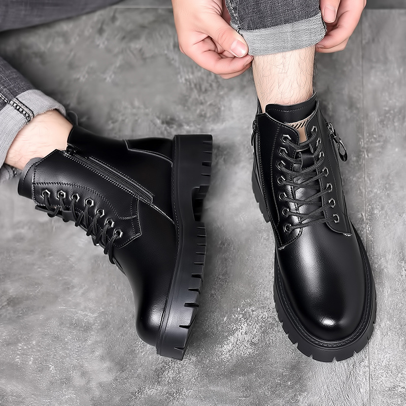Men Classic Genuine Leather Bo - Waterproof Winter Boot avis et prix