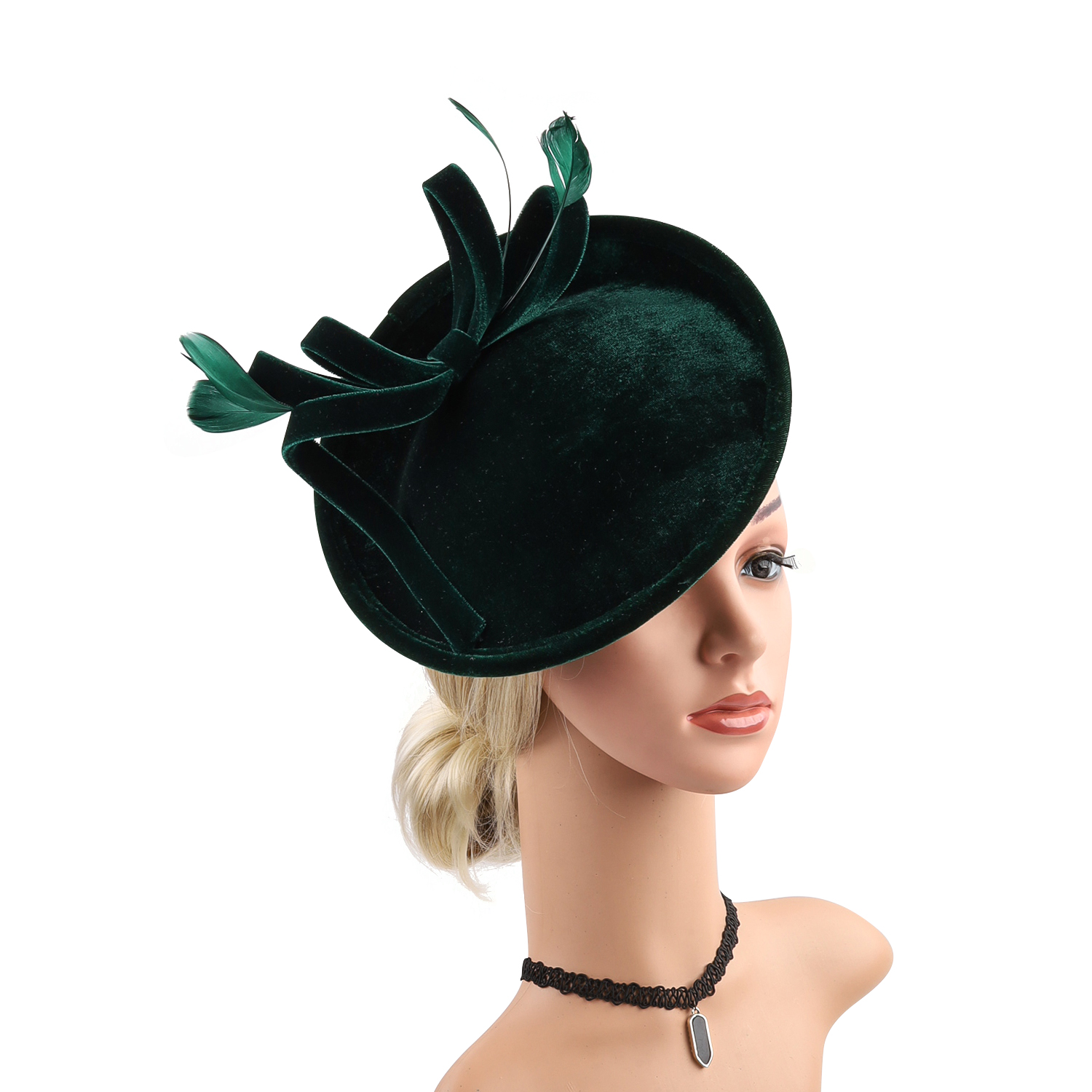 Velour Velvet Fascinator Feath - Winter Headband Fleece avis et prix