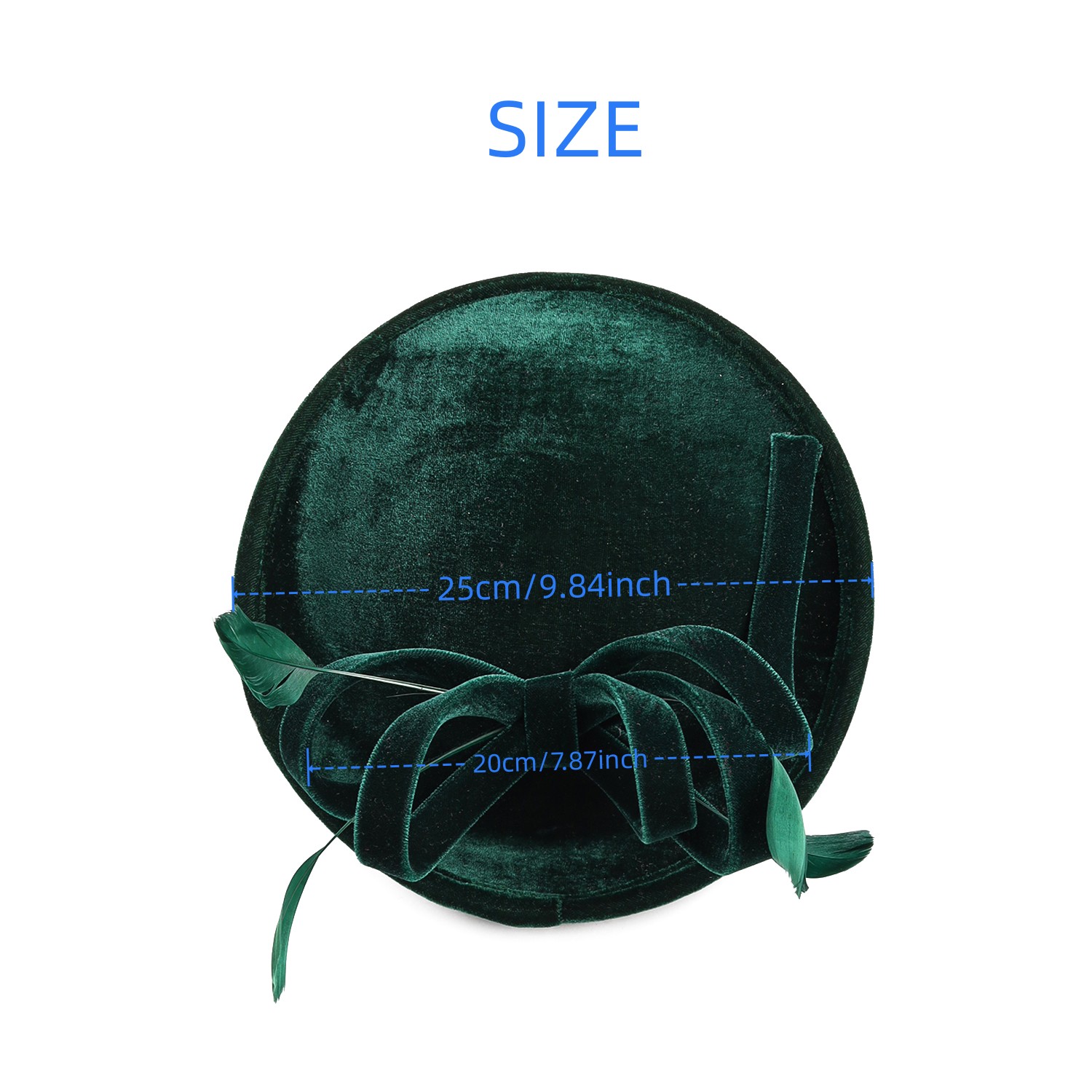 Velour Velvet Fascinator Feath - Winter Headband Fleece avis et prix
