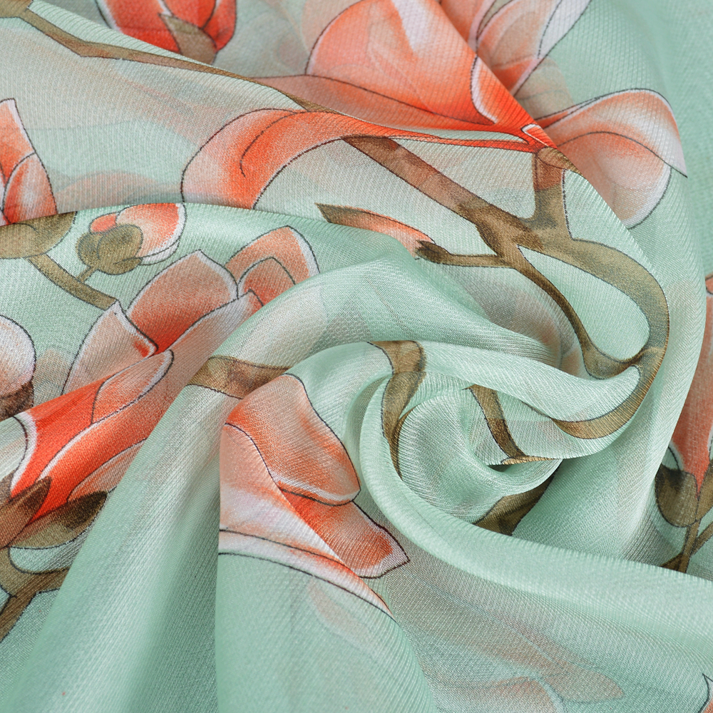 BYSIFA| Light Green Silk Scarf - Shawl Wrap Winter avis et prix