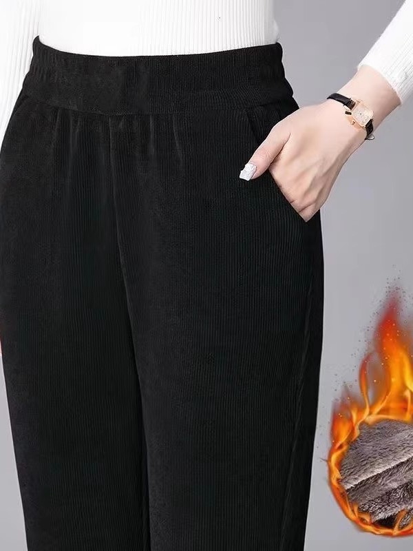 Thickened Straight Leg Pants W - Corduroy Pant Warm avis et prix