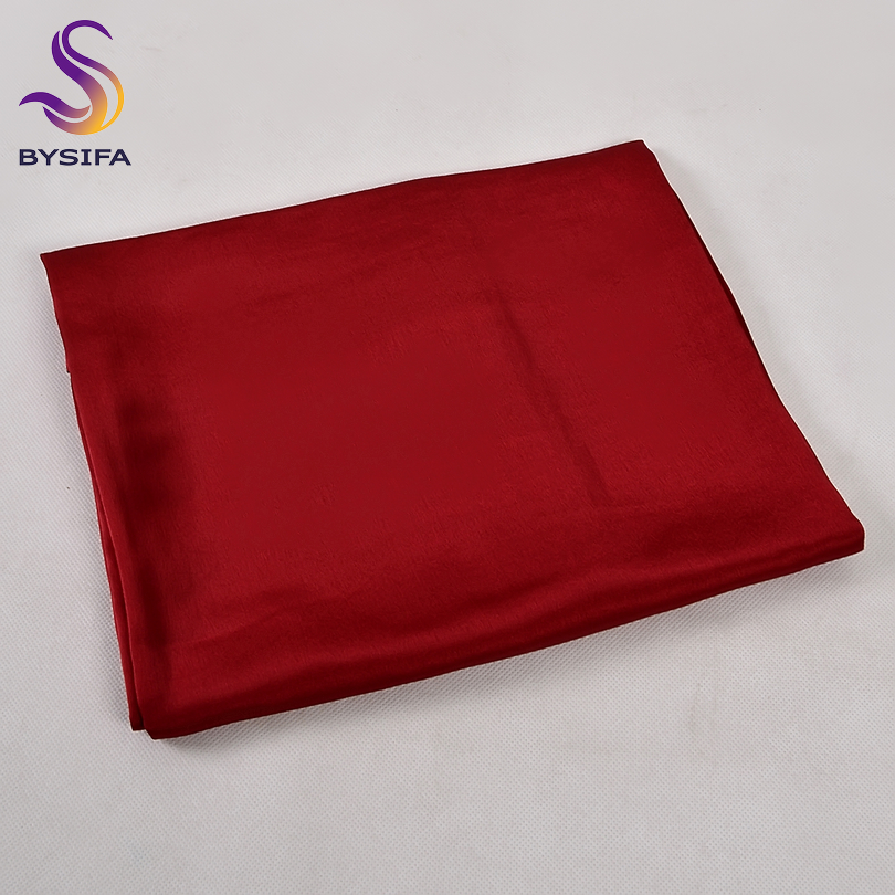 [BYSIFA] Solid Color Silk Scar - Shawl Wrap Winter avis et prix