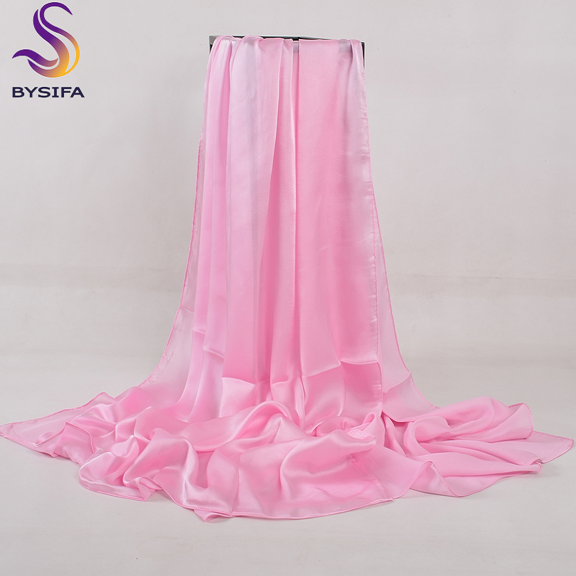 [BYSIFA] Solid Color Silk Scar - Shawl Wrap Winter avis et prix