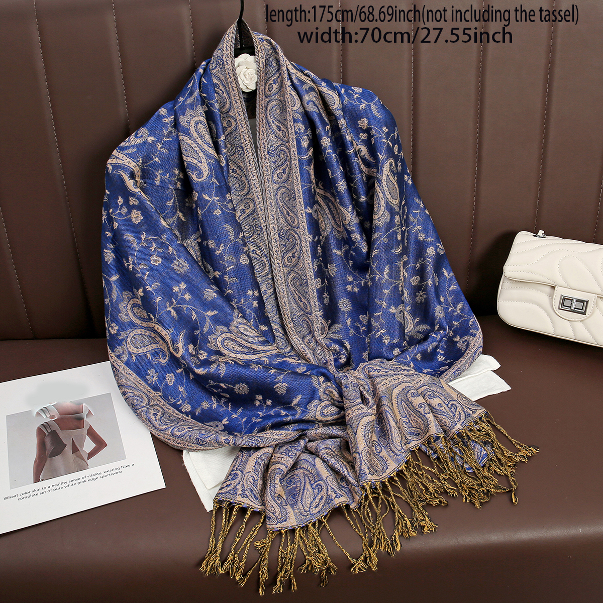 Luxury Brand Autumn Cashmere P - Cashmere Pashmina Wrap avis et prix