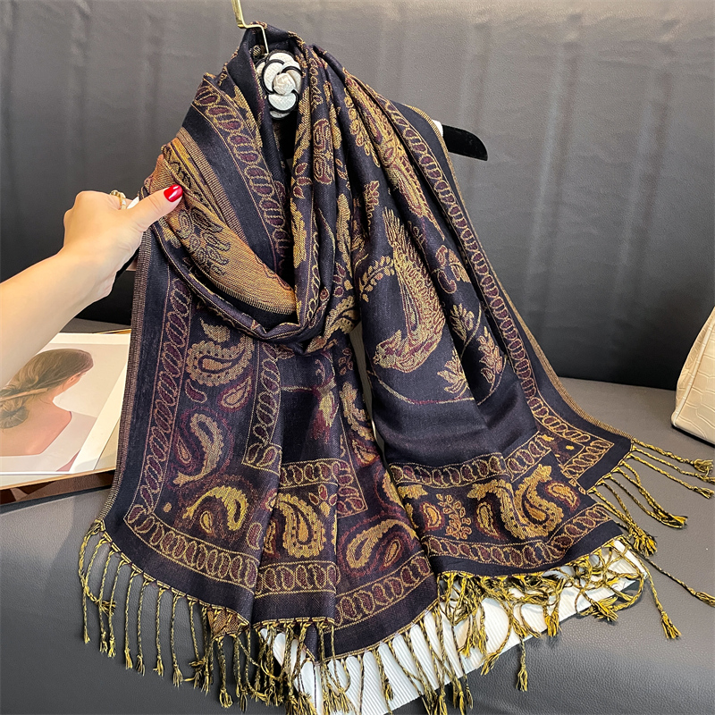 Luxury Brand Autumn Cashmere P - Cashmere Pashmina Wrap avis et prix