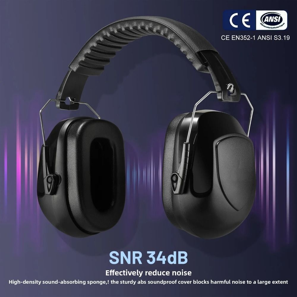 Heavy Duty ABS Soundproof Earm - Earmuffs Foldable avis et prix