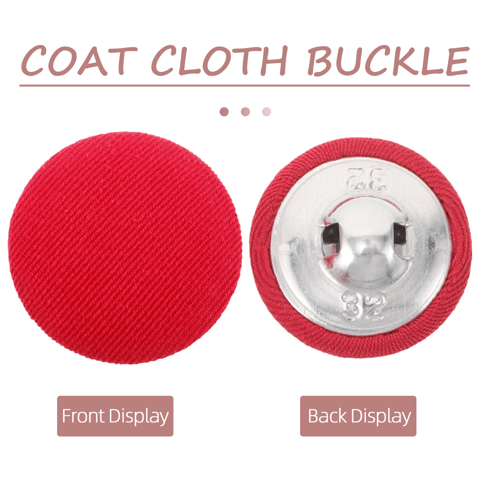 20Pcs Round Cloth Covered Butt - Wool Coat Peacoat avis et prix