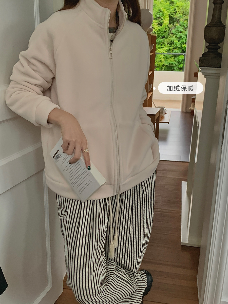 Fleece Sweatshirt No Hat Women - Sherpa Hoodie Fleece avis et prix