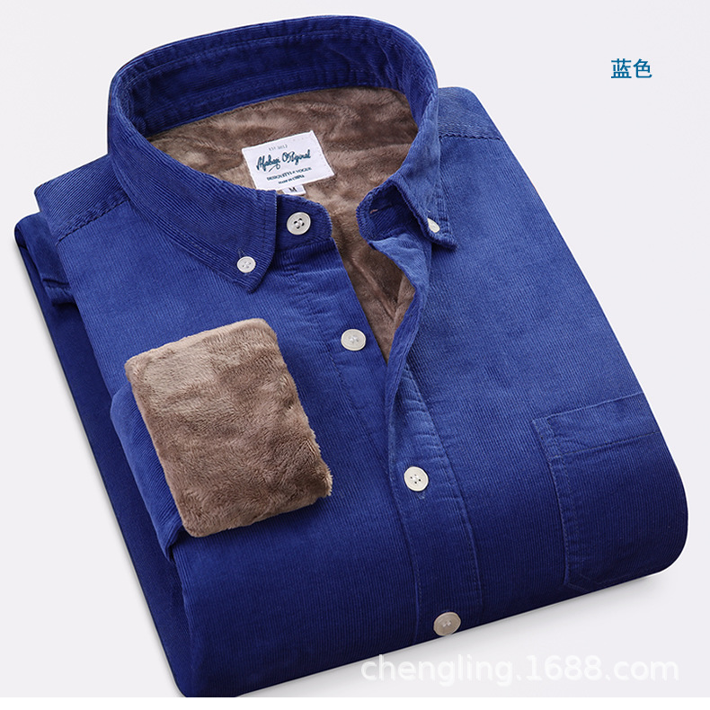 Corduroy Warm Shirts Cotton Pl - Flannel Shirt Lined avis et prix
