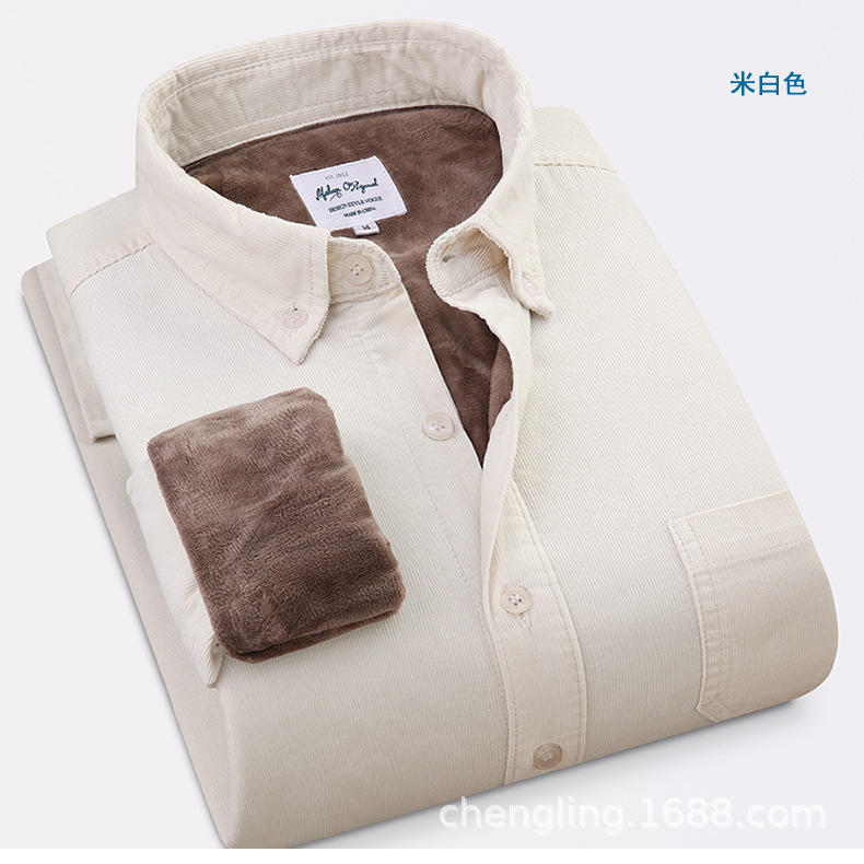 Corduroy Warm Shirts Cotton Pl - Flannel Shirt Lined avis et prix
