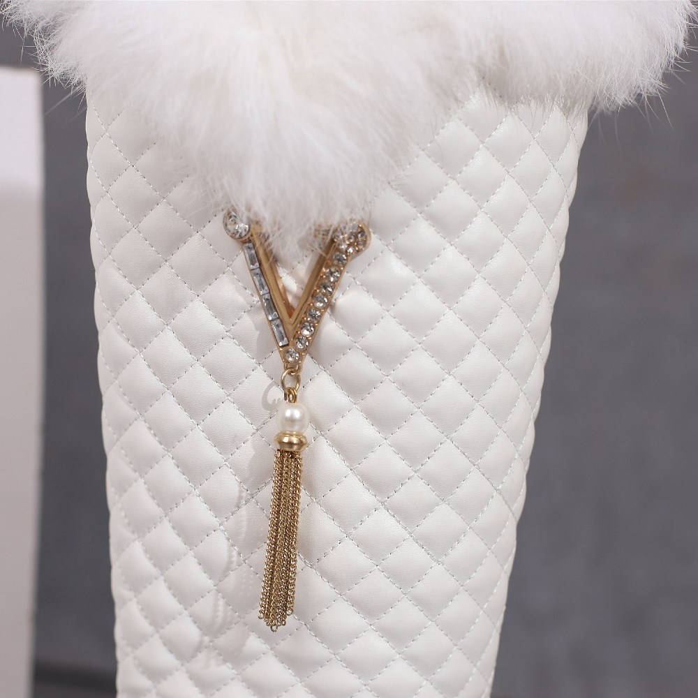 Winter Women Fur Knee High Boo - Waterproof Winter Boot avis et prix