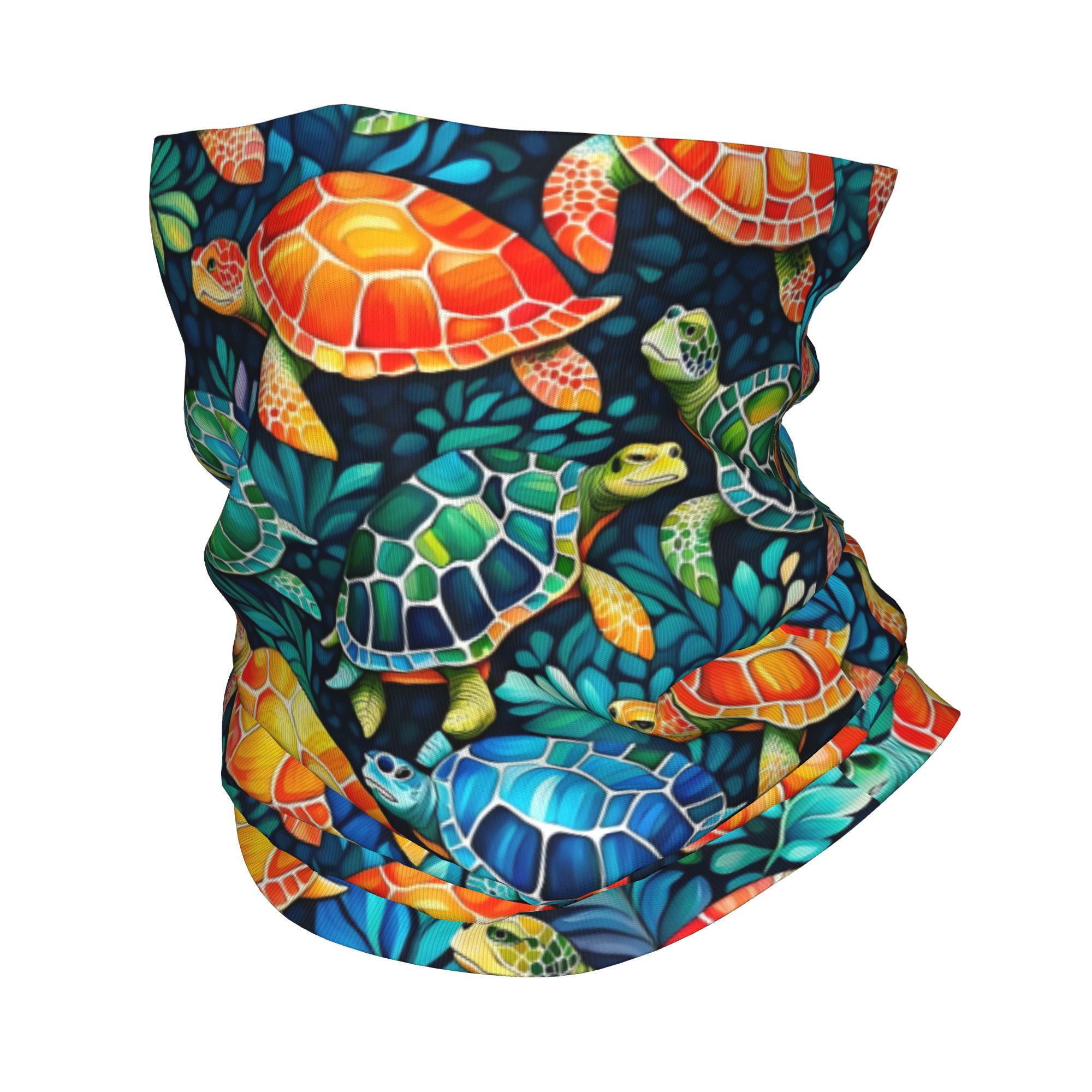 Custom Funny Colorful Sea Turt - Neck Gaiter Fleece avis et prix