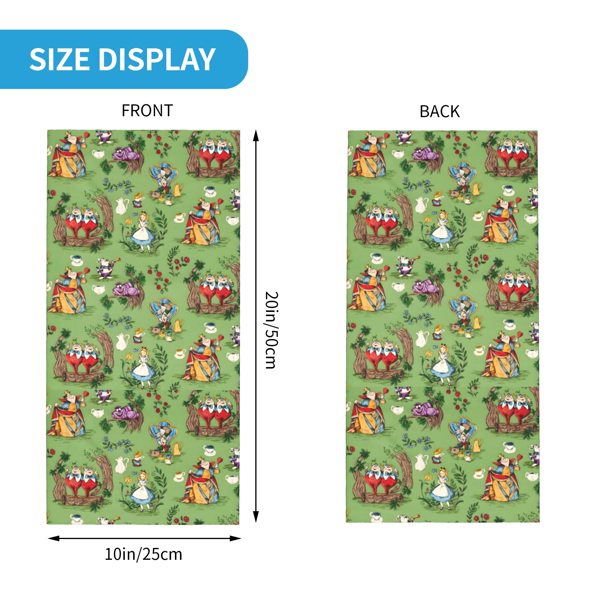 Custom A-Alice in W-Wonderland - Neck Gaiter Fleece avis et prix