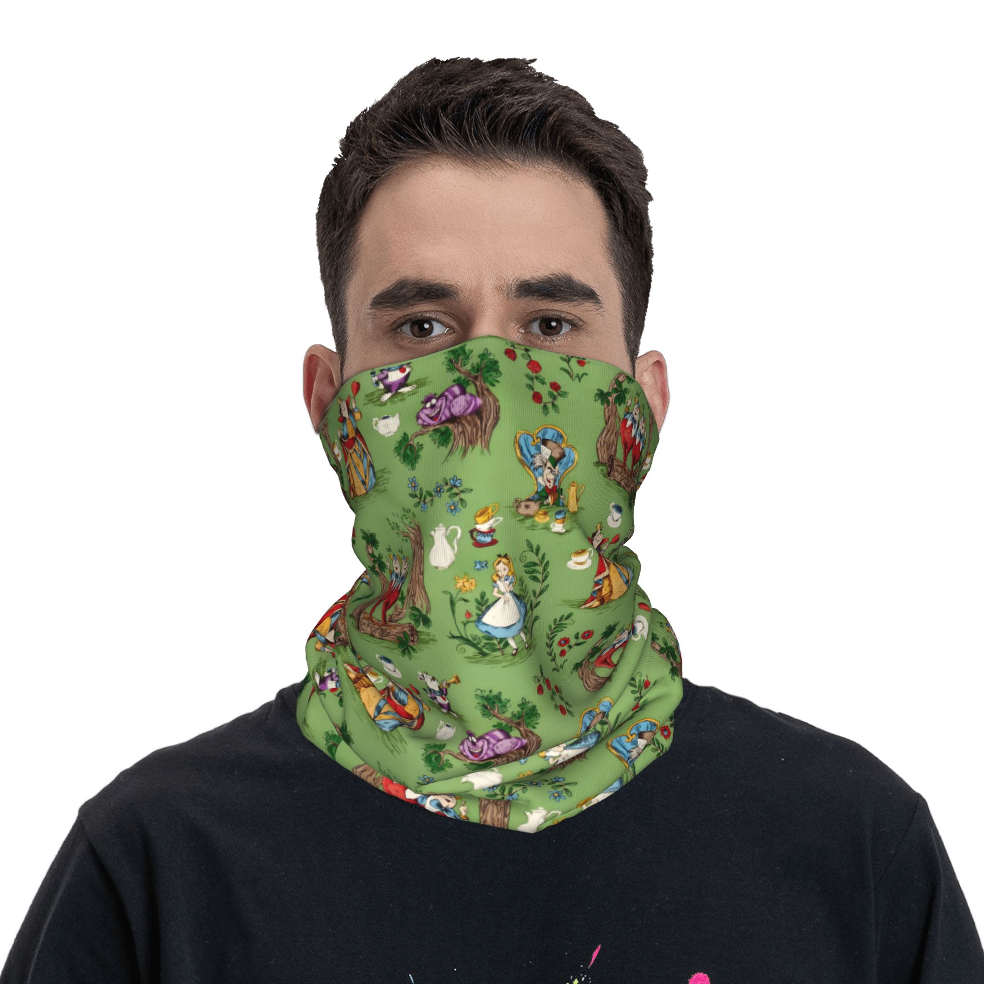 Custom A-Alice in W-Wonderland - Neck Gaiter Fleece avis et prix