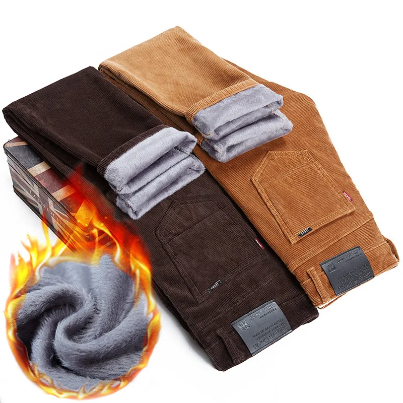 Thickened Fleece Lined Corduro - Corduroy Pant Warm avis et prix