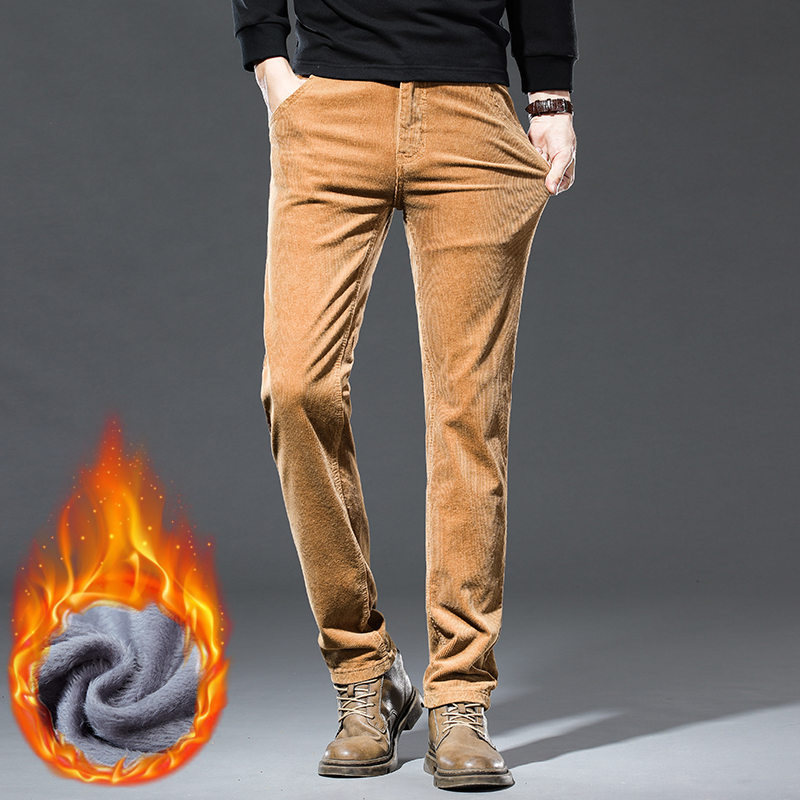 Winter New Men's Corduroy Flee - Corduroy Pant Warm avis et prix