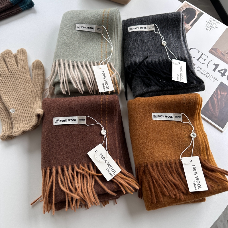 Elegant Good Quality 100% Wool - Wool Scarf Men avis et prix
