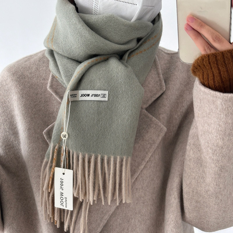 Elegant Good Quality 100% Wool - Wool Scarf Men avis et prix
