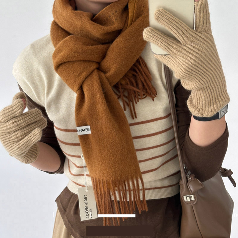 Elegant Good Quality 100% Wool - Wool Scarf Men avis et prix