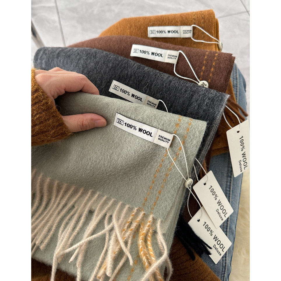 Elegant Good Quality 100% Wool - Wool Scarf Men avis et prix
