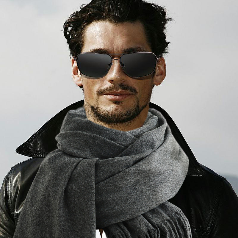 Fashion Scarf Man Winter Warm  - Wool Scarf Men avis et prix
