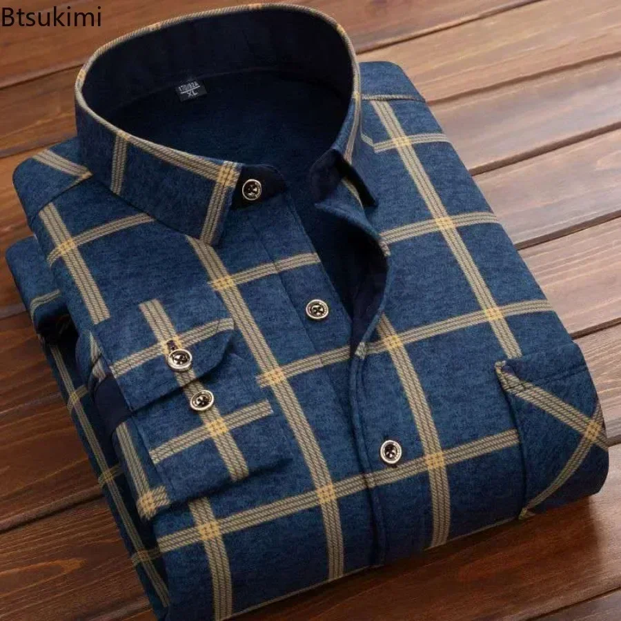 2024 Men's Winter Warm Long Sl - Flannel Shirt Lined avis et prix