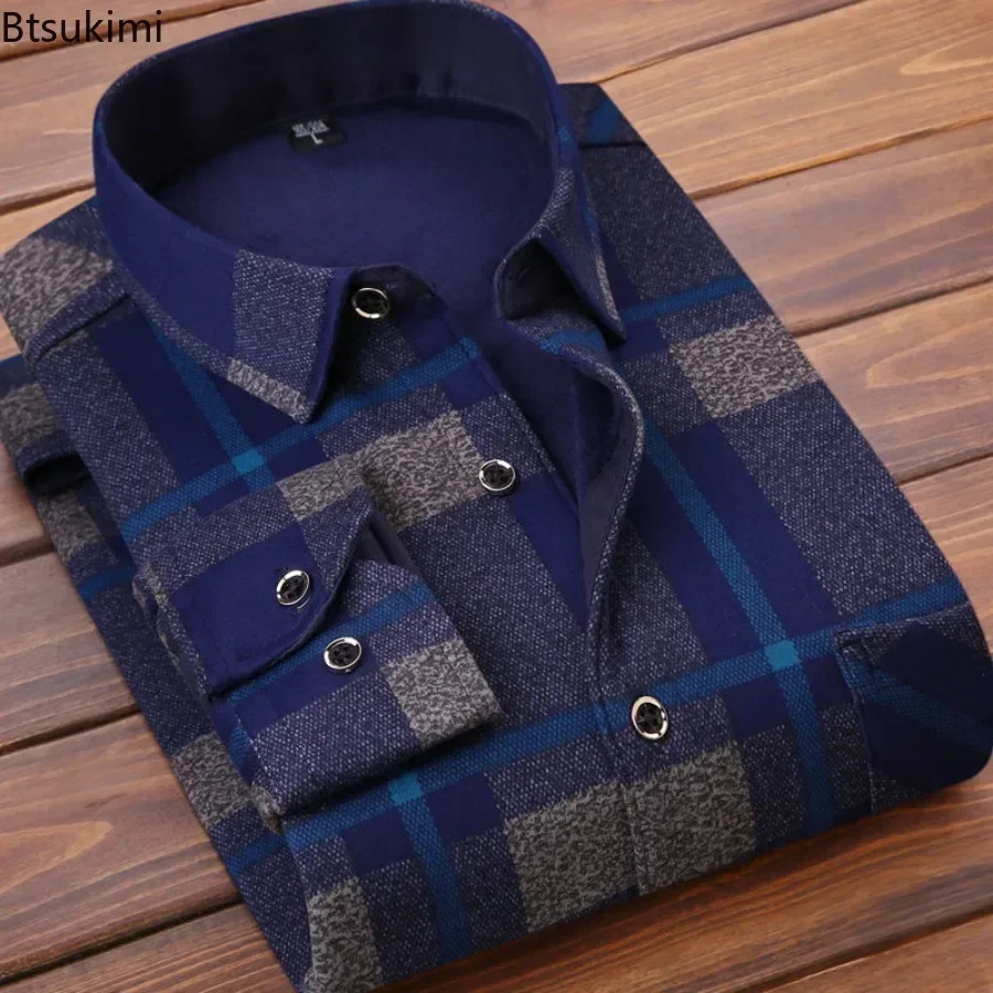 2024 Men's Winter Warm Long Sl - Flannel Shirt Lined avis et prix