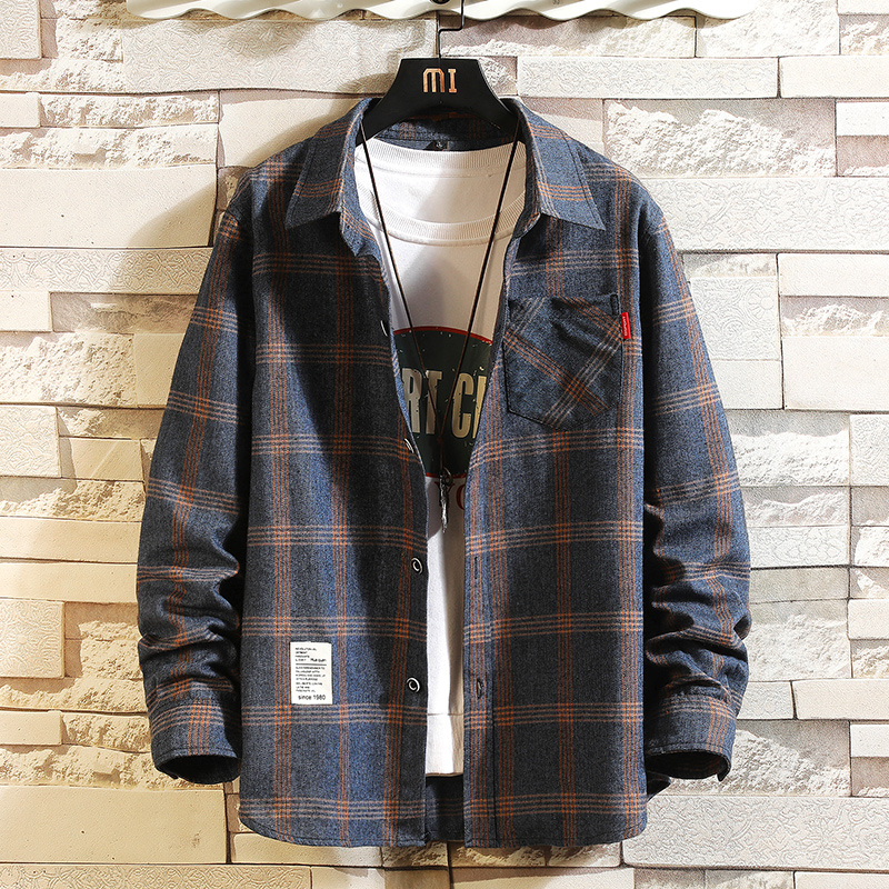 2025 Summer Men's Plaid Shirt  - Flannel Shirt Lined avis et prix
