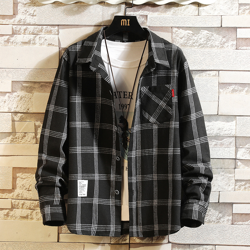 2025 Summer Men's Plaid Shirt  - Flannel Shirt Lined avis et prix