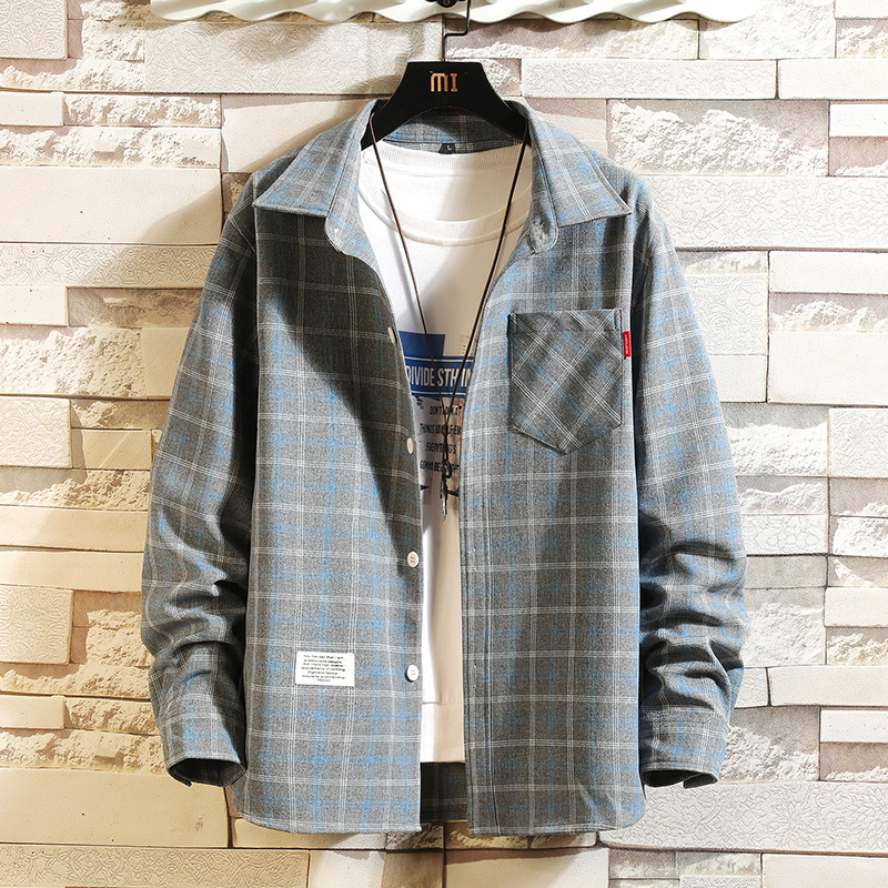 2025 Summer Men's Plaid Shirt  - Flannel Shirt Lined avis et prix