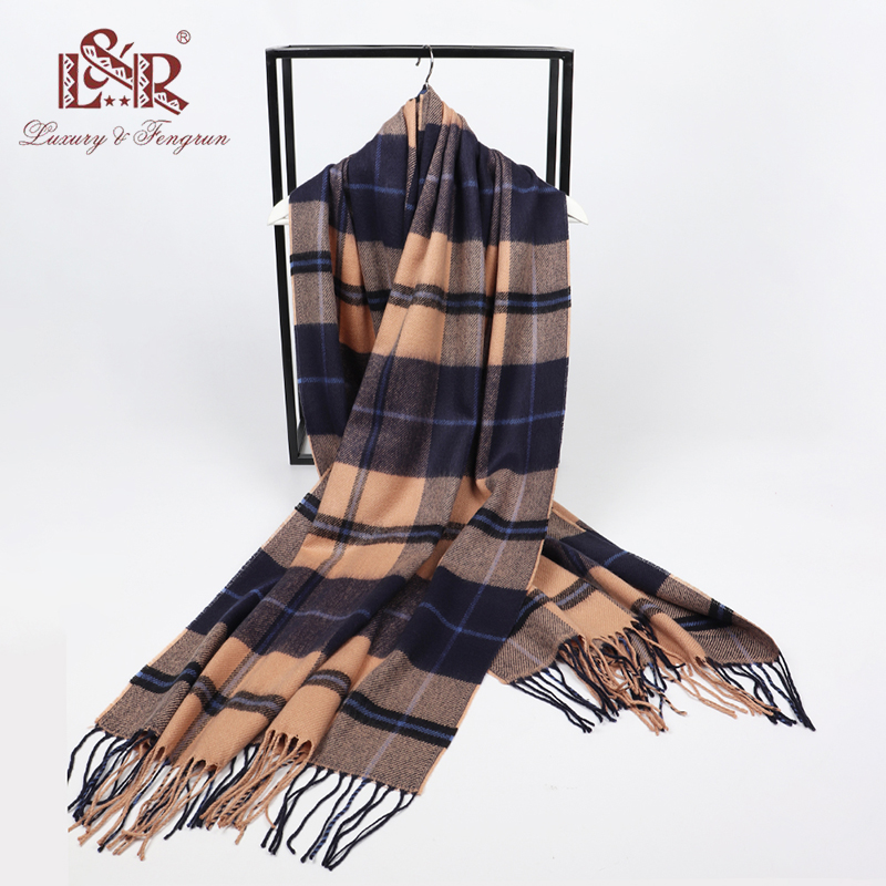 2022 winter men plaid scarf ca - Wool Scarf Men avis et prix