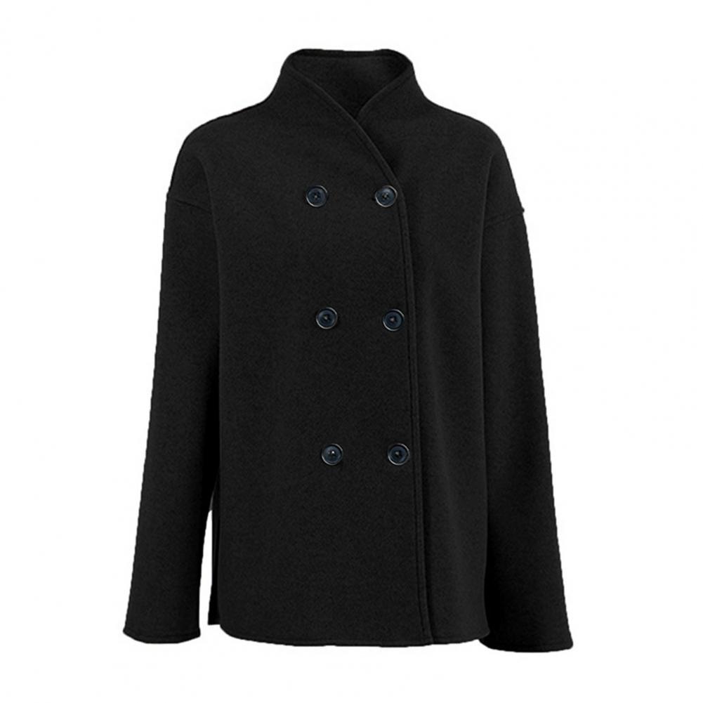 Women's Winter Cropped Wool Co - Wool Coat Peacoat avis et prix