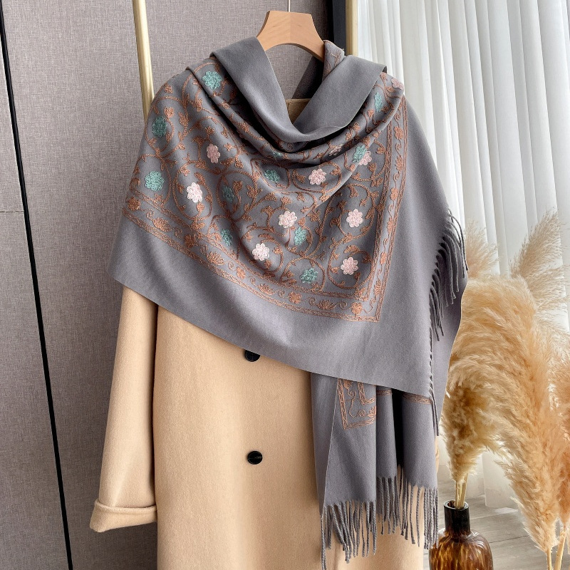 2025 New Embroidery Cashmere S - Cashmere Pashmina Wrap avis et prix