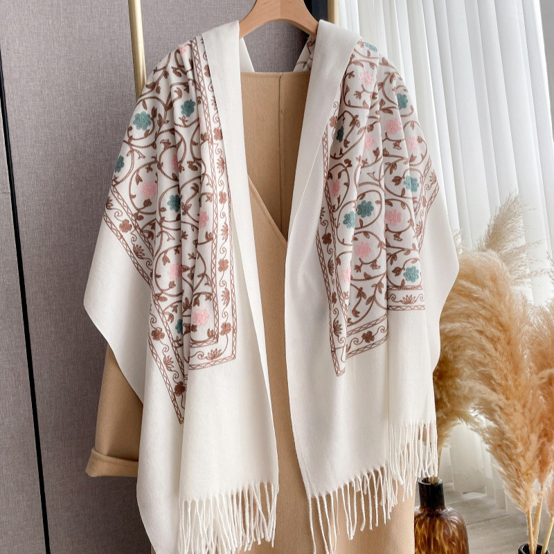 2025 New Embroidery Cashmere S - Cashmere Pashmina Wrap avis et prix