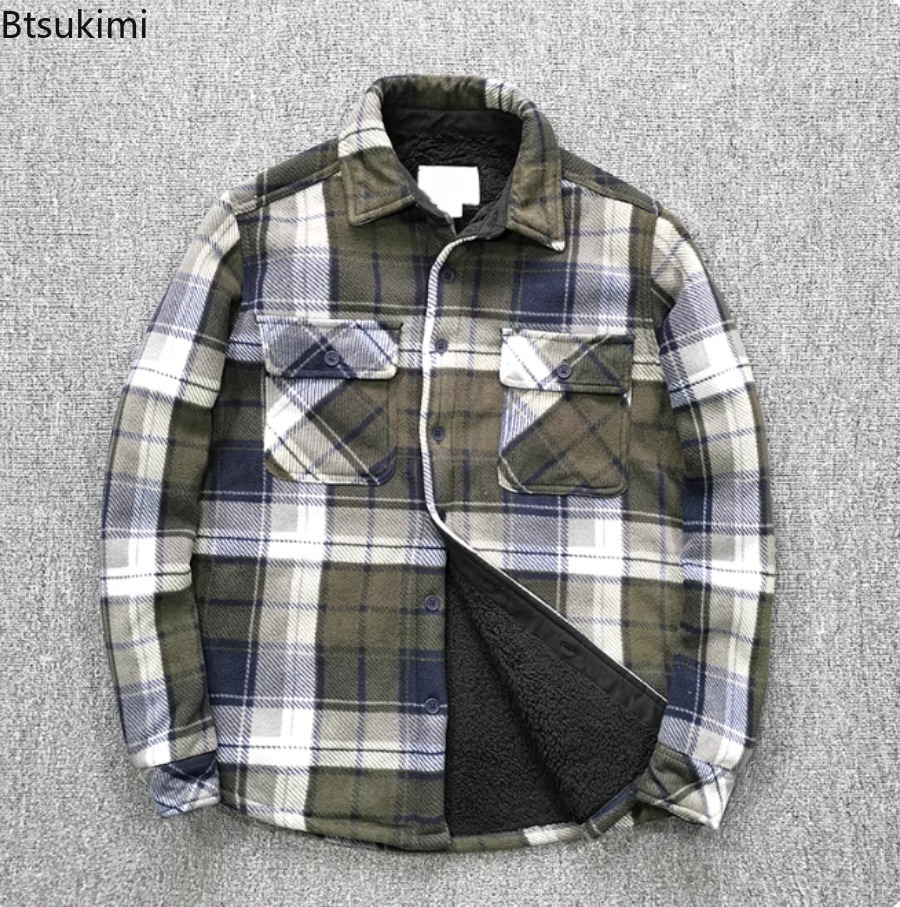 Mens Winter Fleece Linend Warm - Flannel Shirt Lined avis et prix