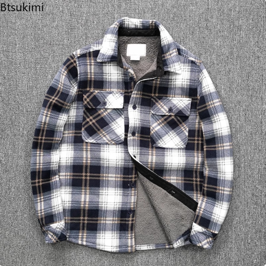 Mens Winter Fleece Linend Warm - Flannel Shirt Lined avis et prix