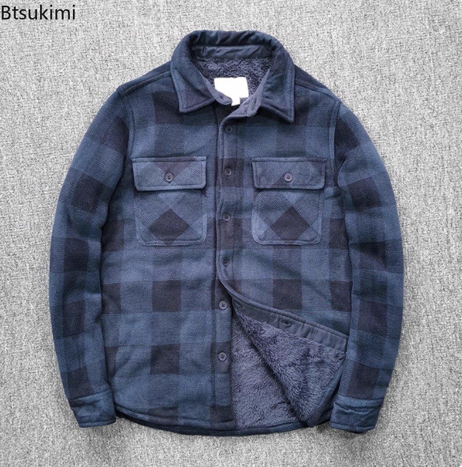 Mens Winter Fleece Linend Warm - Flannel Shirt Lined avis et prix