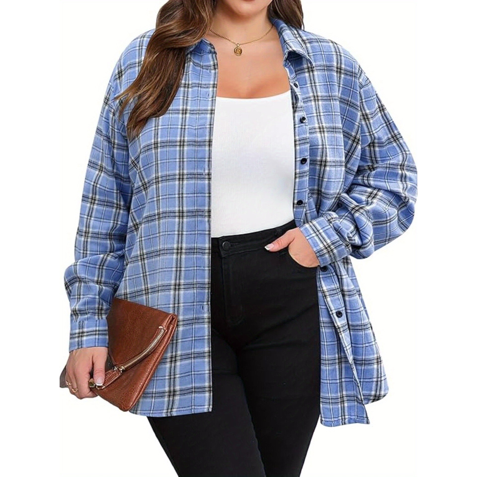 Warm Flannel Plaid Shirt Women - Flannel Shirt Lined avis et prix