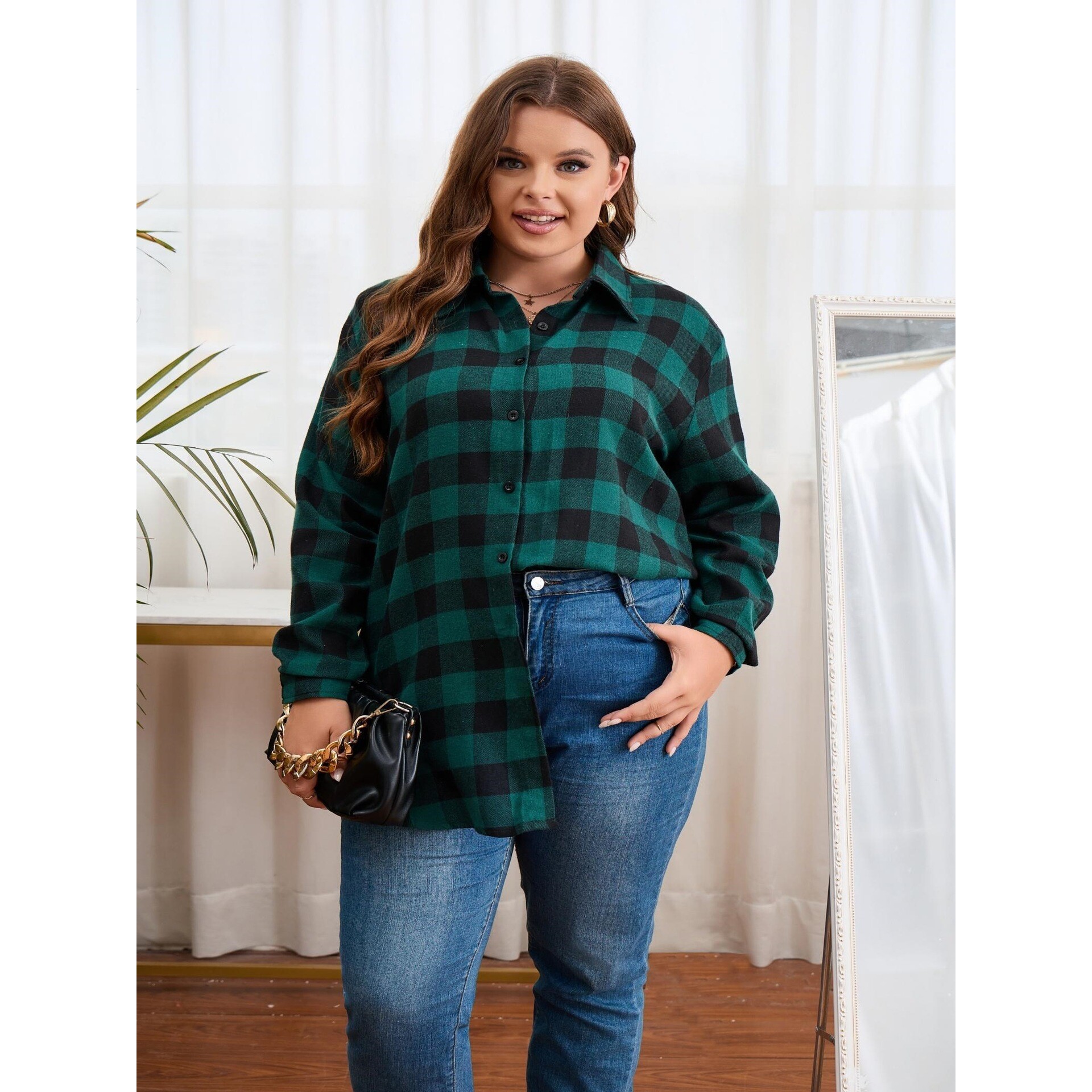 Warm Flannel Plaid Shirt Women - Flannel Shirt Lined avis et prix