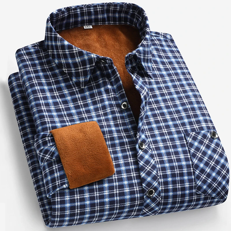 2026 Autumn and Winter Men's F - Flannel Shirt Lined avis et prix