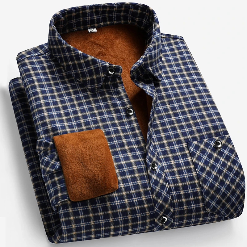 2026 Autumn and Winter Men's F - Flannel Shirt Lined avis et prix