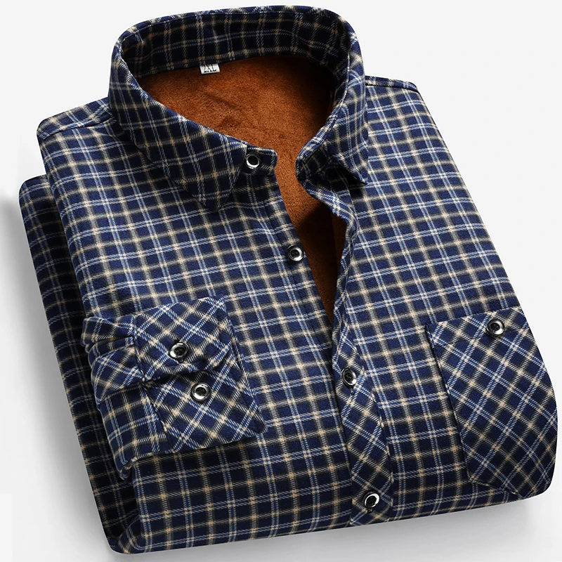2026 Autumn and Winter Men's F - Flannel Shirt Lined avis et prix